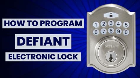 defiant electronic keypad deadbolt|defiant electronic deadbolt instructions.